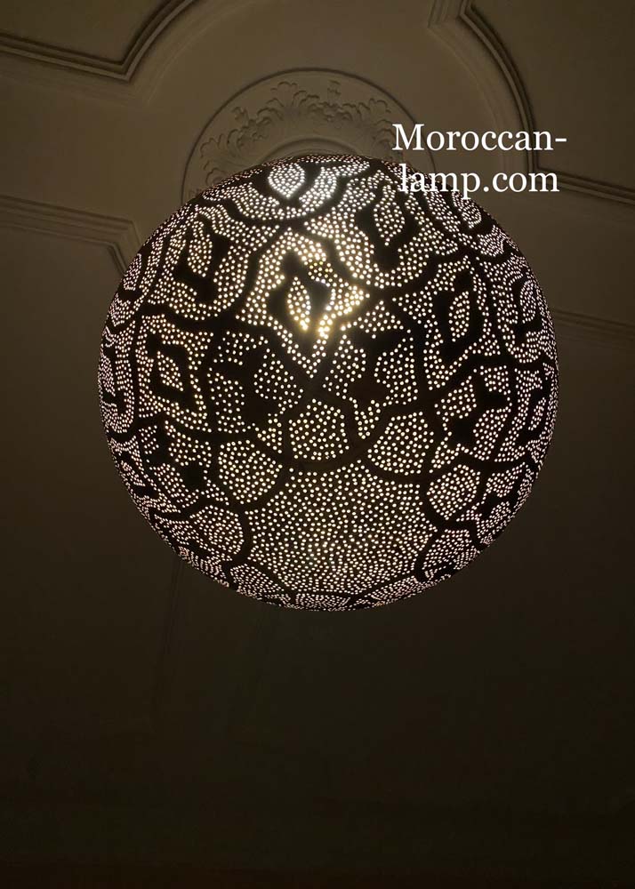 Suspension marocaine, plafond de lampe 